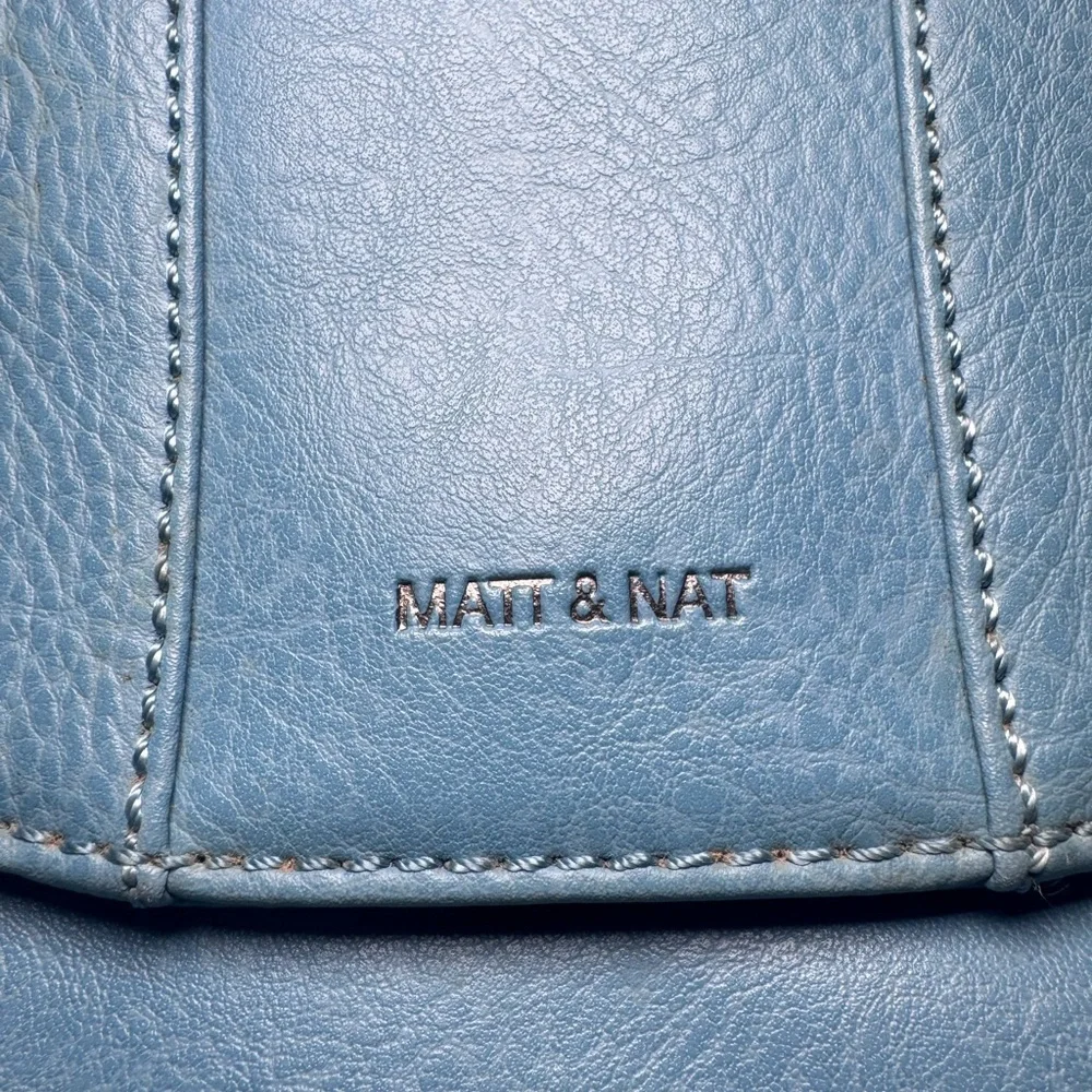 Matt & Natt Vegan Blue Flap Bag